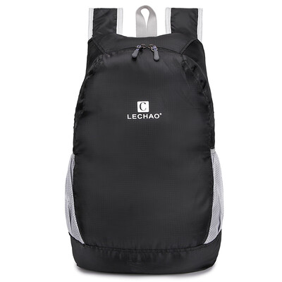 

Wolf skin pack outdoor men&women collapsible backpack ultra light waterproof travel travel bag casual carrying bag LXZD1901 black