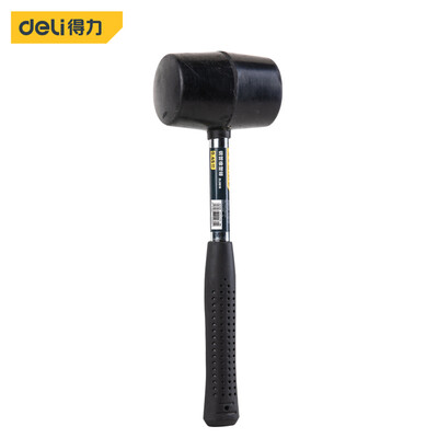

Deli deli rubber&plastic hammer steel pipe handle rubber hammer installation hammer rubber hammer 16oz DL5616