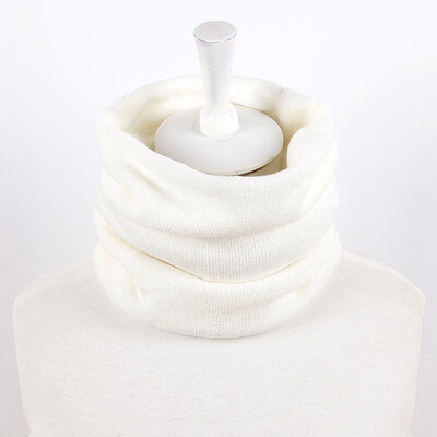 

Unisex Winter Warm Knitted Scarves Solid Shawl Soft Neckerchief Circle Scarf Snood Scarf