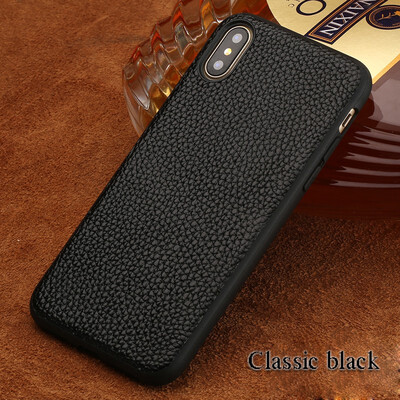 

Leather phone case iPhone5 6 7 8s plus protective shell lychee pattern all-inclusive for x xs max xr phone case