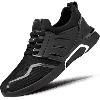 

2018 New Brand Fashion BLACK Male Sneakers Casual Shoes Flats Gym Trainers Shoes Men air Mesh Breathable Shoes