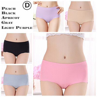 

UNLIMON 5Pcs Plus Size L4XL Women Panties Sexy Mid Waist Briefs