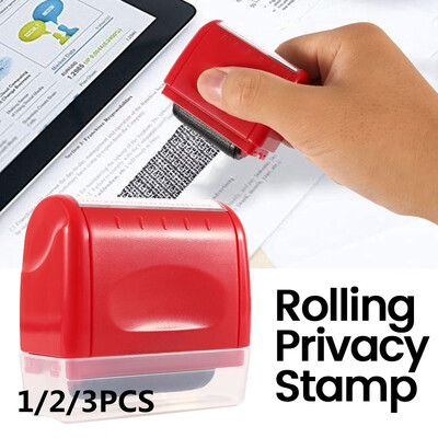 

13PCS Confidential ID Roller Stamp Mosaic Stamp Messy Code Confidentiality Security Secrecy Privacy Seal Stamp Print Stamper
