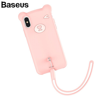 

Baseus Phone Case Cute Little Bear style for New iphone XS XS Max Soft Silicone Case For iPhone XR Cover