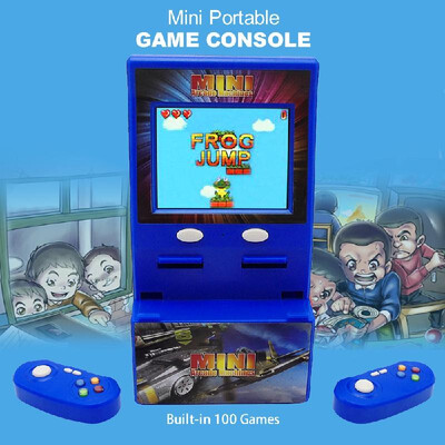 

Mini Portable Game Console 28in Screen Built-in 100 Games Two Controllers Game Machine