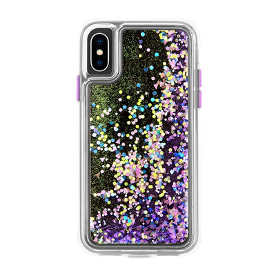 

CASE-MATE Apple iPhone XS 58-inch mobile phone case transparent fashion female quicksand liquid swimming cover gold