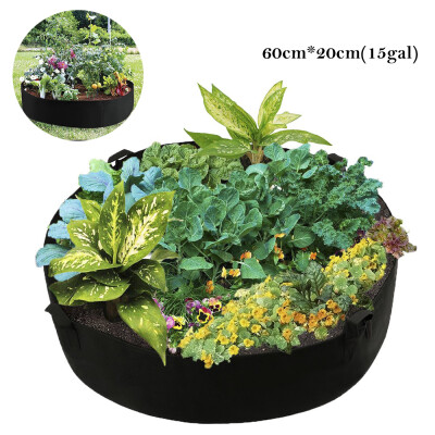 

Heavy Duty Aeration Nonwoven Fabric Pots Plant Grow Bags with Handles-127cm30cm