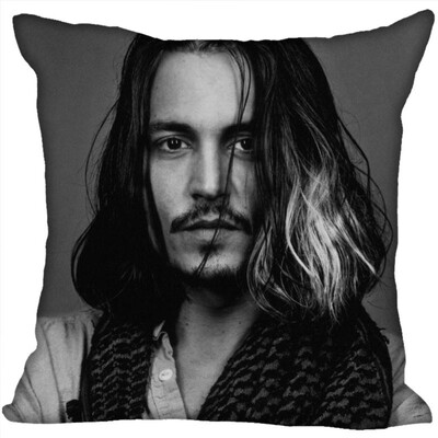 

Johnny Depp Pillow Case High Quality New Years Pillowcase Wedding Decorative Pillow Cover Gift For Children 35x35CM 35x35CM