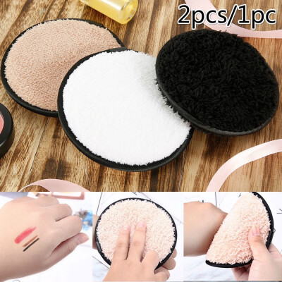 

1pcs2pcs Cosmetic Puff Set Microfiber Cloth Pad Remover Cleansing Face Care Makeup Remover Puff