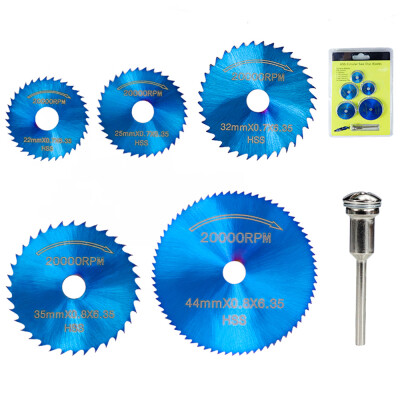 

Willstar 6PcsSet High Speed Circular Saw HSS Rotary Blade Cutting Rod Drill Mandrel Power Tools