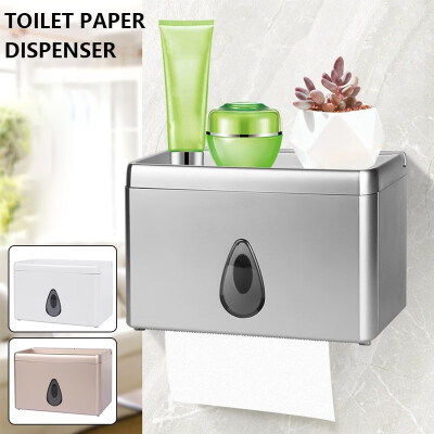 

Wall Mounted Toilet Paper Holder Waterproof Tissue Box Toilet Paper Dispenser Portable Toilet Paper Holders