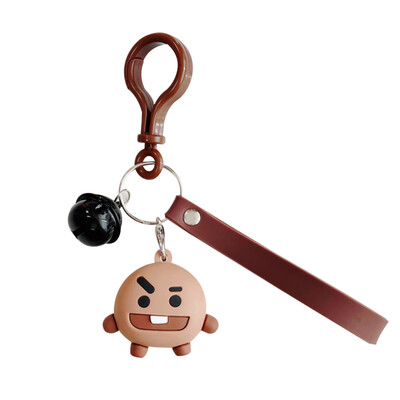 

Fashion Delicate Lovely Doll Car Key Ring Cartoon Compact Cute Key Chain Bag Pendant Decoration Kids Toy with Bell