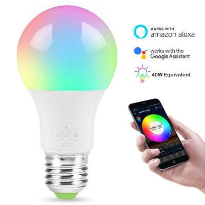 

Smart WiFi LED Light Bulb Free APP Remote Control Compatible Wake-Up Lights for Alexa & Google Assist