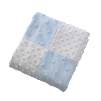 

Baby Blanket Soft Polar Fleece Double Layer Swaddling Emboss Stroller Car Sofa Bedding Blanket Boy Girl Grey