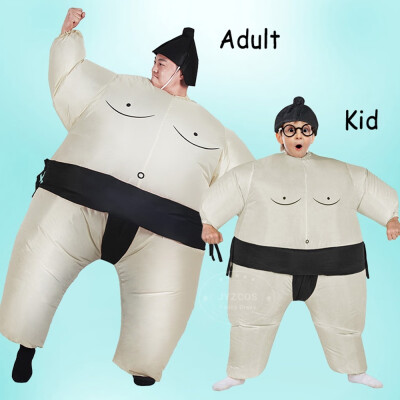 

Willstar Creative Unisex Adult Kids Inflatable Sumo Costume Carnival Wrestling Suits Costumes Party Costume Fancy Dress Outfit