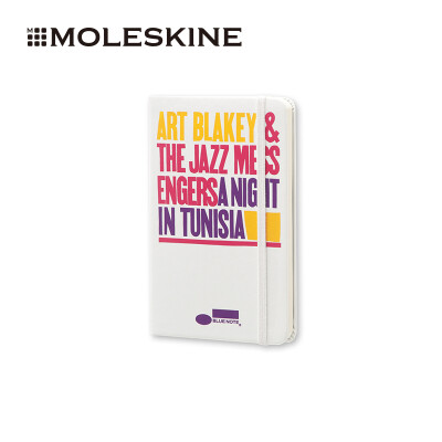 

MOLESKINE Blue Note Notebook Business Office Conference Stationery Note Jazz Music Hard Face Pocket White Hand Account 1201