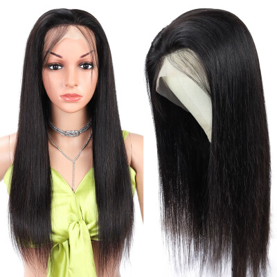 

Amazing Star Straight Brazilian Hair Lace Front Wigs Virgin Human Hair Lace Frontal Wigs with Baby Hair Natural Color