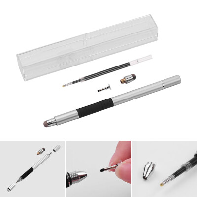 

3 in 1 Precision Stylus Pen with Refill&Disc Tip&Fiber Tip Capacitive Touchscreen Stylus Pen Set For Cellphone Tablet Sil