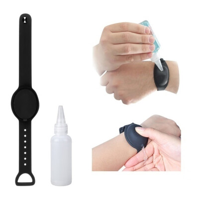 

Willstar 3Pcs-Hand Dispenser Wrist Sanitizer Bracelet Wearable Liquid Hand Sanitizer-Black