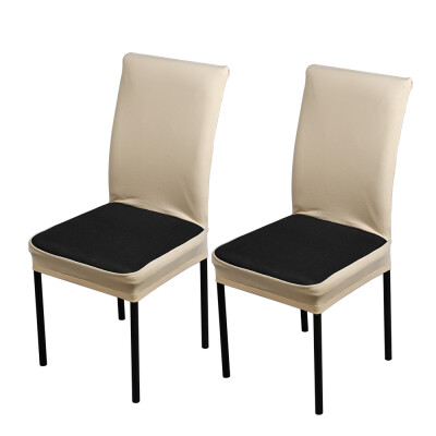 

2pcsset Breathable Spandex Stretchable Dining Chair Seat Covers Dustproof Ceremony Chair Slipcovers Protectors Wedding Events Dec