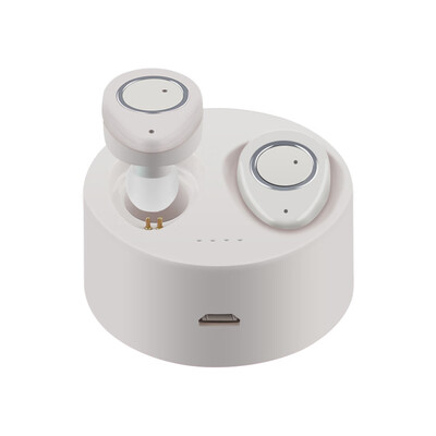 

TWS-F1 True Wireless Bluetooth Headphones Invisible Earphone In-ear Stereo Music Headsets Multi-point Connection Hands-free w Mic