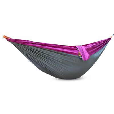 

Outdoor One Person Assorted Color Parachute Nylon Fabric Hammock