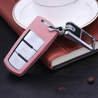 

Car Accessories For Volkswagen Magotan B6 Magotan B7 CC R36 Car Key Case Keychain Top Layer Leather Car Key Cover Shell