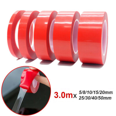 

1 Roll 3Meter Transparent Double Sided Tape Sticker For Car High Strength High Strength No Traces Clear Acrylic Foam Adhesive