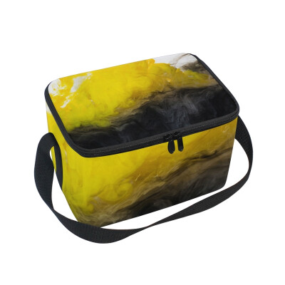 

ALAZA Lunch Box Watercolor Painting Insulated Lunch Bag Large Cooler Tote Bagfor Men Women