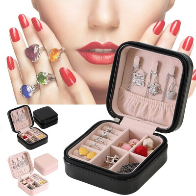 

Willstar Eco-friendly PU Portable Jewelry Storage Box Collection Box Jewelry Organizor Box Home Object Container Party Decor