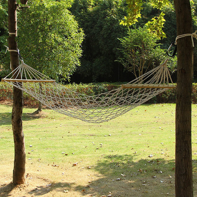 

Rough cotton rope mesh hanging chair Hammock Camping garden swing