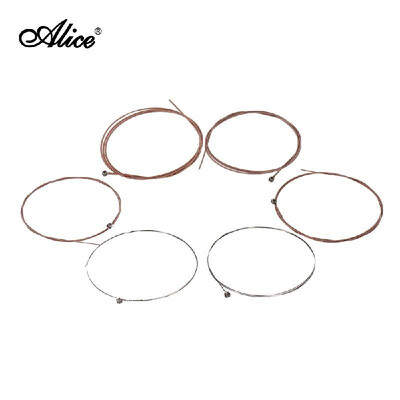 

Alice A206- Light Acoustic Guitar Strings Set Stainless Steel Strings for 36Inch - 42Inch Acoustic Guitars Pack of 6PCS