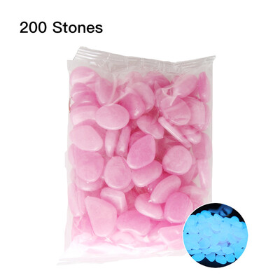 

200pcsBag Luminous Pebbles Glow in the Dark Stones Home Fish Tank Outdoor Decor Garden Walkway