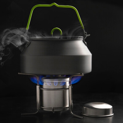 

Portable Outdoor Stoves Stainless Steel Mini Ultra-light Spirit Burner Alcohol Stove Camping Stove Furnace with Stand
