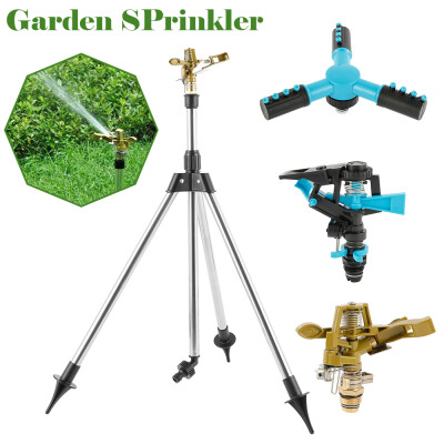 

Irrigation Sprinkler Adjustable Water Watering Yard Impulse Tripod LawnGarden