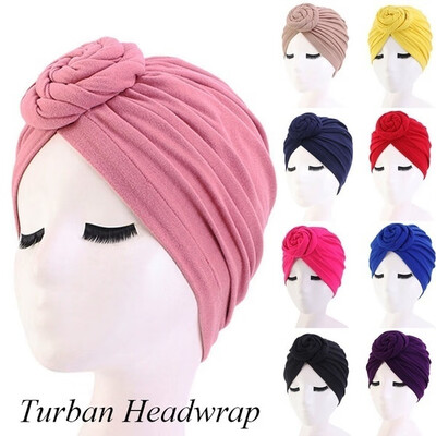 

Willstar New Fashion Flowers Cotton Turban Headwrap Knotted Bonnet Beanie Headwear Chemo Cap Hair Loss Hat