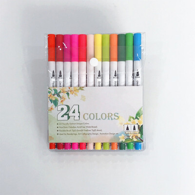 

NeillieN Watercolor pen superfine color marking pen drawing needle&tube pen marking pen art marking 12 colors&24 color