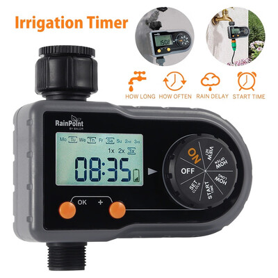 

Digital LCD Auto Watering Timer Water saving Irrigation Controller Garden Tool