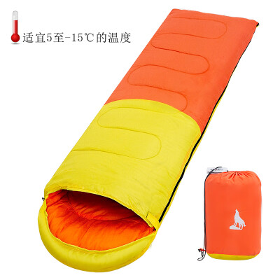 

Arctic wolf BeiJiLang sleeping bag thickening adult outdoor lunch break warm season camping portable dirty single cotton sleeping bag