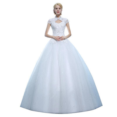 

Vintage Wedding Dresses High Neck Princess Wedding Bridal Dress Vestiedo De Casamento Custom Made