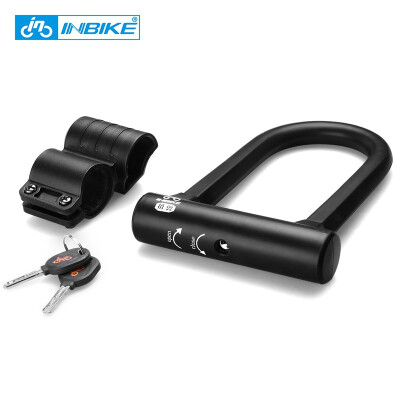 

INBIKE Bike U Lock Anti-theft MTB Road Bike Bicycle Lock Cycling Accessories Heavy Duty Steel Security Bike Cable U-Locks Set