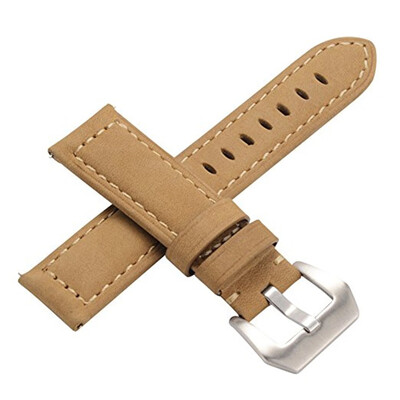 

Watch Band 22mm Genuine Leather Strap Soft Replacement Wristband Bracelet