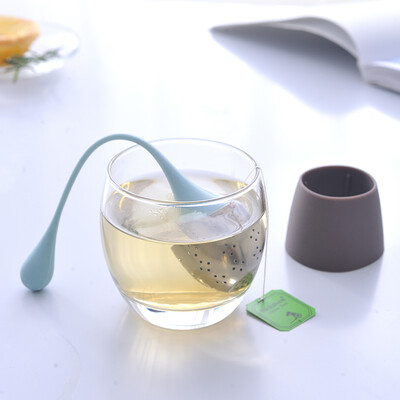 

American kitchen maxcook tea strainer tea ball creative silicone stainless steel tea strainer set MCPJ454