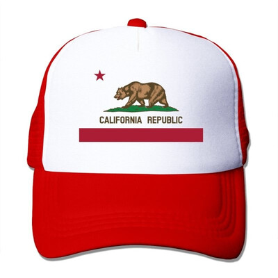 

Flag Of California Mesh Unisex Adult-one Size Snapback Trucker Hats
