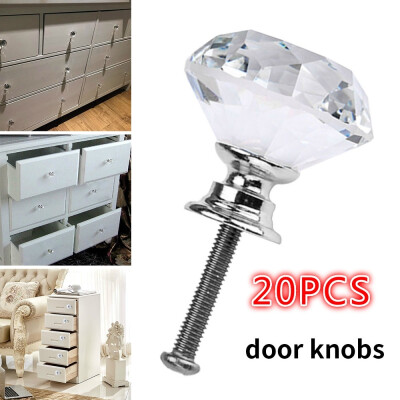 

20151051 PCS Crystal Glass Door Knobs Drawer Cabinet Furniture Kitchen Handle Cabinet Knobs