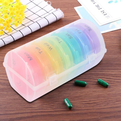 

21 Grid Medicine Weekly Storage Organizer Case Pill 7 Day Tablet Sorter Box