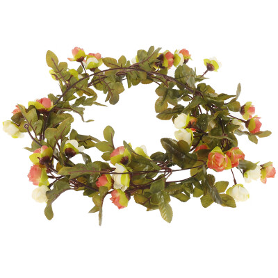 

Willstar Artificial Faux Flower Silk Garden Wedding Ivy Vine Garland Leaf Rose Decor