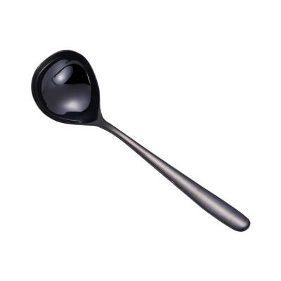 

Household Kitchen Soup Spoon Stainless Steel Spoon Large Round Spoons Kitchen Practical Utensil