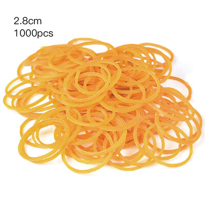 

1000 Pcs Per Bag Yellow Elastic Rubber Bands Ring Loop Sturdy Stretchable Holder School Office Supplies Stationery