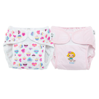 

1 artikel Meisje Verstelbare Baby Puur katoen katoenen Luiers Herbruikbare Luier Broek Baby